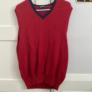 Polo Red Sleeveless Vest